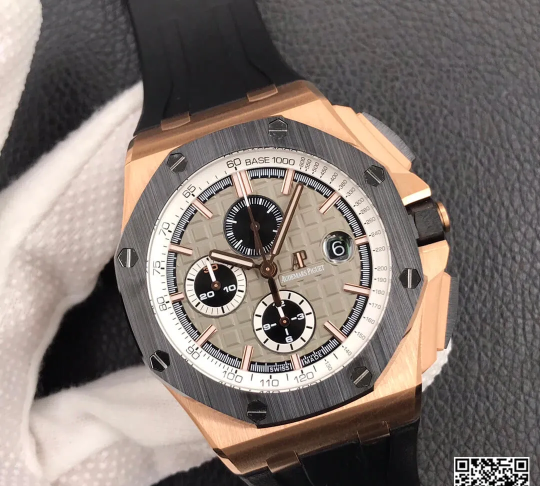 Audemars Piguet Royal Oak Offshore 26416RO.OO.A002CA.01 JF Factory 1:1 Best Edition Replica Watch V2 Black Rubber Strap